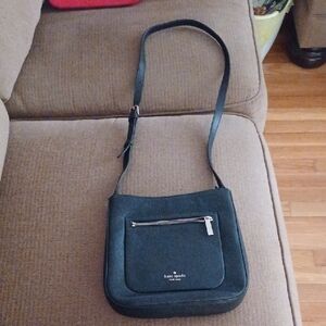 Kate Spade Black Shoulder Bag with Zipper